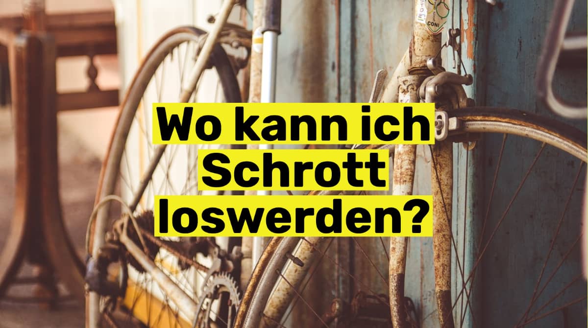 Das Bild zeigt das alte Fahrrad an. Wo kann ich diesen Schrott loswerden?