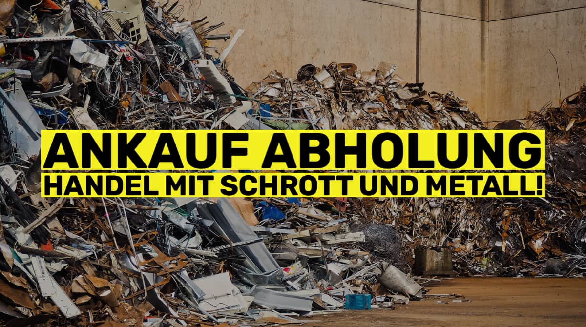 Das Bild zeigt Lagerhalle mit Metallschrott vom Schrotthändler